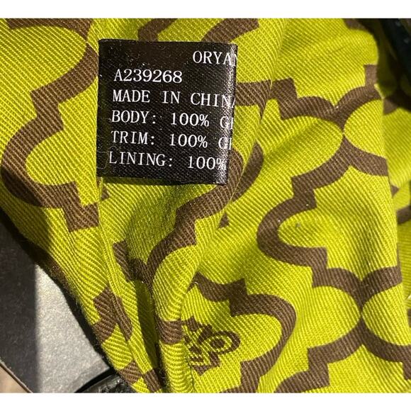 orYANY Victoria Leather Purse Tote Satchel Hobo Slouchy Bag Color Block EUC Boho - Picture 6 of 9